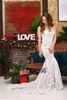 빈티지 레이스 인어 웨딩 드레스 터키 Vestido de Novia Sequin Lace Sheer Bridal Gowns Robe Mariee Gelinlik Casamento 201114