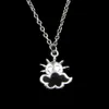 Fashion 20 * 17mm Sun Cloud Pendentif Collier Chaîne de liaison pour collier de ruban à couloir femelle Cadeau de bijouterie créative Cadeau