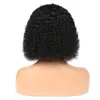 Short Bob Curly 13x4 Lace Front Human Hair Wigs Pre Plucked Brazilian Remy Loose Curly T part 13x1 Wig