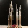 Wedding Tacdrop ​​Stick 12 Heads Candelabra Weselna Decor Decor Gold Tall Event Table Centerpies na stoiska ślubne9903606