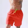 Custom Mens Solid Beach Shorts Sport Surf Board Shorts Swim Trunks Beachwear Men Swimsuit G220224