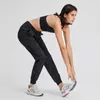 L-96 Klasik Joggers Drawcord Kolay Fit Yoga Pantolonları Fitness dansı için Cep Ter Sesli Sweatpants Pist Pantolon Bre257k