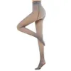Beine Fake Translucent Warm Fleece Strumpfhosen Slim Stretchy für Winter Outdoor Damen YS-BUY Y1219241x