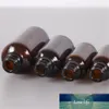 Bouteilles d'huile essentielle en verre brun portable contenant compte-gouttes bouteille rechargeable de voyage brun transparent