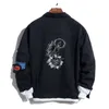 Przyczynowe mężczyźni Windbreaker Kurtki z kapturem płaszcze z kapturem długie rękaw unisex na zewnątrz Hip Hop Streetwear Spring Autumn Płaszcze