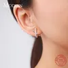 Modian تصميم X الشكل الأزياء القرط 925 فضة فاخرة تألق أقراط للنساء الفتيات مجوهرات arete 220125