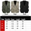 Men's Vests Summer Leisure Multi-pocket Vest Men Mesh Breathable Sleeveless Shooting Outdoor Hunting Protective Tactical Cotton Jacket1 Stra