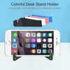 50pcs Universal suporte de mesa portátil dobrável modelo V Mobile Phone Mount Stand Holder Cradle colorido para celular