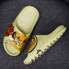 Dzieci Kapcie Dziewczyny Lato Cute Cartoon Graffiti Plaża Sandały Dzieci Łazienka Toddler Boys Indoor Flip Flops Baby Home Buty 211231