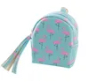 Tecknad Söt PU Mynt Purese Kids Key Pouch Vintage Flamingo Små Plånböcker Pojkar Tjejer Kvinnor Koppling Väskor Headset Hållare Storage Bag