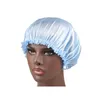 Neue elastische Damen-Satin-Mütze, Turban-Hut, Kopfbedeckung, Chemo-Mützen, Seide, Donna-Schlafmütze, Damen-Haarabdeckung wmtNkG Luckyhat