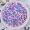 500g Polymer Hot Soft Clay Beads Flat Round Loose Sprinkles Colorful for DIY Crafts Tiny Cute Plastic Slime Accessories 0941