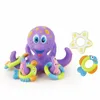 아기 목욕 장난감 물 octopustoys 재미 있은 부동 반지 던지기 게임 교육용 욕조 목욕 장난감 어린이 소년 어린이 선물 LJ201019