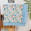 Baby Blanket Cartoon Pattern Swaddling Thermal Soft Fleece Blanket Winter Bedding Set Cotton Quilt Leisure Blanket LJ201105