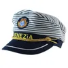 Cappelli a tesa larga Capitano adulto Costume Barca Yacht Nave Marinaio Cappello della marina Cappello Party Cosplay Cap Mare Canottaggio Vestito operato nautico Drop5462583254828