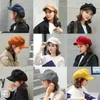 Q Winetr Sun Hat Warm Painter Caps 1PCS八角形のキャップ秋の冬のアクセサリー女性ニュースボーイハットカジュアルウール1