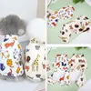 Spring and summer new Dog Apparel cat tiger four-legged home clothes pet supplies animal cute print small medium
