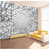 3D Abstract Geometric wallpapers Stereo Graphic Background Wall Mural 3d murals wallpaper for living room