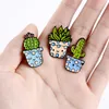 Plante en pot Série Broches Dessin Animé Cactus Broches Personnalité Originalité Belle Badge Accessoires Ornements Nouvelle Arrivée 1 5bl M2