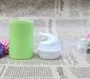50ml 80ml Green Empty Cosmetic Airless Bottle Plastic Treatment Pump Travel Bottles Makeup Tools 100pcs/lot