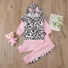 9 Style baby Clothing Sets Girl Flowers Casual Kids Clothes long Sleeve Hoodies pant headband