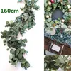 160 cm sztuczny eukaliptus girland wiszący rattan Wedding Greenery Willow Leaf Table Centerpiece Party El Cafe Decor New4923923