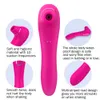 Sex Toys Sucer Vibrator puissant Clitoris Sucker Fellation langue Stimulateur Vagin Nipple Pussy Pump Sex Toys pour les femmes