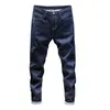 Herfst Winterr Zwart en Blauw jeans mannen denim broek mannelijke hoge kwaliteit slim fit jean merk Plus Size 40 42 44 46 201120