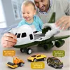 Aeronaves de brinquedo de inércia da faixa de simulação Insta Aviões de brinquedo de azul tamanho de passageiros Kids Airliner Airliner Toy Storage Liga Carros LJ200930
