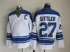 Vintage Classic Ice Hockey 31 Grant Fuhr Jersey Mężczyźni 14 Dave Keon 17 Wendel Clark 27 Darryl Sittler Blue White Color Away Hafty i Szycie dla sportów Fengye