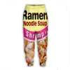 Nouveaux hommes / femmes Ramen nouilles soupe drôle 3D imprimer des survêtements de mode Crewneck Hip Hop Sweatshirt and Pantal