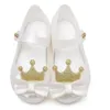 Crown Bow Girls Sandaler Söta barn Fish Mouth Skor Småbarn Baby Sandal Bekväma barn Princess Jelly Shoes