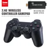 EMX-L41 U8 4K TV Gry wideo Stick System Linux System Retro Klasyczne 64-bitowe gry z 2,4g Wireless Controller wyjście HDTV dla prezentów podwójnych graczy