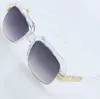 Moda mężczyzn design marka metalowa soczewka UV400 Metalowe okulary słoneczne mod607 kobiety mężczyźni okulary przeciwsłoneczne tylko okulary przeciwsłoneczne252e