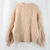 Women's Sweaters Autumn Winter Women 2022 Plain Solid Knitted Korean Style Oversize Pullovers Casual Knitwear Pink Tops Sweater1