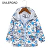 Saileroad Jesień Moda Cartoon Dla Dzieci Chłopcy Kurtka Dla Dzieci Wiatr Odzieży Odzieży Baby Boy Trech Coat Hoodie 201106