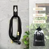 Garden hose, flexible and durable magic hose with 8-function sprayer/hose hanger/storage bag/brass connector, (25 feet/black) a36