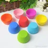 Vassoio per stampi da forno Jumbo Stampo per biscotti Stampi da forno 7 cm Muffin in silicone Torta Cupcake Cup Cake Mold Case Bakeware Maker WDH0227