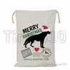 Nieuwe kerstcadeau tas Santa Sack Trekkoord Tassen Canvas Santa Sacks Opslag Print Gift Tassen Xmas Decoration T500337