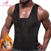 Lover Beauty Uomo Slimming Vest Sweat Shirt Body Shaper Vita Trainer Shapewear Uomo Top Acciaio disossato Shapers Abbigliamento Uomo Y200706