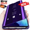 Smart Mirror Flip Phone Cases für Huawei P40 P20 P30 Lite Pro Y7 Y6 Y9 P Smart 2019 Mate 40 30 Honor 20 10 8A 8X 10i 9X Abdeckung