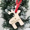 20pcs木製のトナカイクリスマスデコレーションディーウッドクラフトクリスマスパーティーのためのクリスマス装飾品飾り新年20208974686