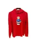 USA: s storlek Polo Bear Red Hoodie Mens Wholesale Plus Size Clothing Sweatshirt Tracksuits Shirts Män Långärmar 7epn