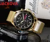 Top Model luxe Montre De Luxe quartz Horloge Mannen Grote 44mm Roestvrij staal President Heren Mannelijke Horloges Alle Sub Wijzerplaten Werken276b