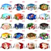 2020 DHL Christmas Masks Deer Printed Xmas Face Masks Anti Dust Snowflake Christmas Mouth Cover Washable Reusable With Masks Filters