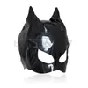 Bondage US New Sexy Woman Pussy Cat Mask Hood Fetish Costume Party Roleplay GIMP Sex Games Toy #R172