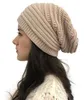 新しい女性の冬の帽子2020ファッションニット帽子の固体厚いと暖かいボンネットの頭蓋骨豆の柔らかいユニセックスカジュアルニットビーニーDB020