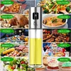 BBQ Cooking Glass Oil Sprayer Glass Oil Sprayer Olive Pump Stainless Steel Spray Oil Bottle Sprayer Can Jar Pot Kitchen Tool GGA3762-3