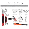 ZK50 Drop Ship Universal Wrench Adjustable Grip Multi-Function 2pcs Wrench 9-32mm Ratchet Spanner Hand Tools Stock in US208n