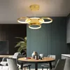 Luce a sospensione in stile moderno per camera da letto foyer ristorante Nordic creativo geometrico dorato geometrico dipinti dipinti a led lampada a led